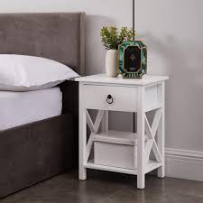 1 drawer wooden end table