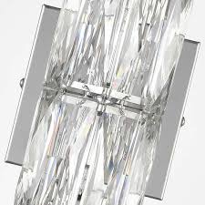 Chrome Wall Sconces 6 Lights Crystal