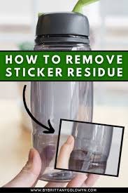 how to remove sticker residue using a