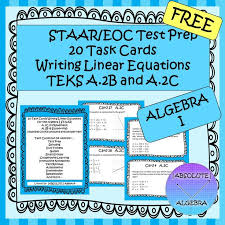 Staar Eoc Algebra 1 Task Cards A 2b And