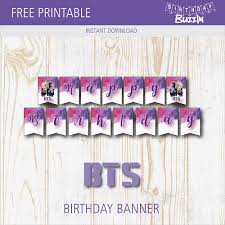 Best bts birthday card from diy bts pop up birthday card♡. Bts Themed Birthday Banner Bts Birthday Card Template Novocom Top
