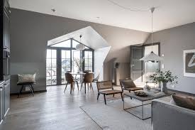 Loft Apartment With A Grey Kitchen