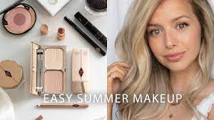 glowy summer makeup tutorial natural