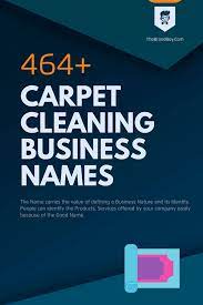 carpet cleaning company names 485