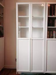 one ikea billy oxberg bookcase doors