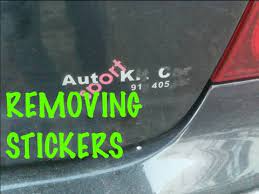 How To Remove Stickers From Your Car S