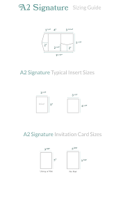 Invitation Size Guide A2 Pocket Cards Pockets