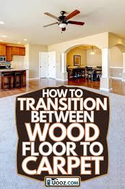 transition between wood floor to carpet