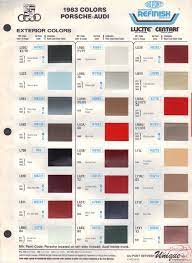 Audi Paint Chart Color Reference