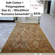 190x290cm short pile cotton carpet
