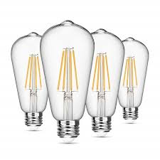 China 60 Watt Equivalent Dimmable E26 Led Filament Light Bulbs With Classic Clear Glass China Filament Bulb Led Filament Bulb