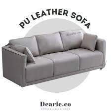 brand new pu leather sofa easy clean 4