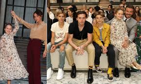 David and victoria have four children together, three sons and one daughter:brooklyn joseph beckham (born 4 march 1999 in london englandromeo james beckham (born 1 september 2002. Victoria Beckham Beams As David And Their Children Watch Her Ss 2020 Show From The Frow At Lfw Daily Mail Online