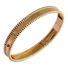 arpels perlée 18ct gold bracelet