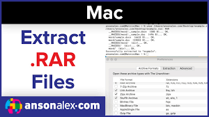 how to open rar files on mac you