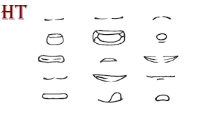 how to draw anime mouths easy