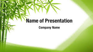 Green Bamboo Plant Powerpoint Templates Green Bamboo Plant