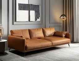 light tan leather couch foshan kika
