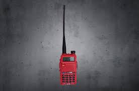 programmed 5 watt handheld radio red