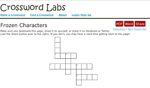 To create a crossword puzzle, you need to have at least two words since the words need to be 'crossed'. Crossword Labs Creating Puzzles In A Flash Amanda S Childhood Education Meets Technology Blog