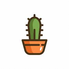 Cactus Cacti Plant Pot Icon