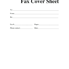 Printable Cover Letter Template Free Fax Sheet Download