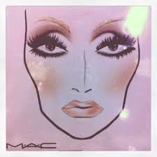 Mac Face Chart By Charity Daw Lady Gaga Flare Magazine