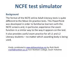 ppt ncfe test simulator powerpoint