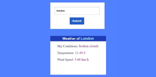 simple weather app using javascript