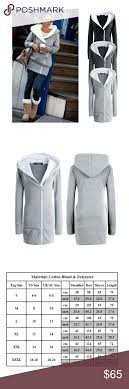 Cozy Swiss Alps Hoodie Jacket Coat Grey New Boutique My