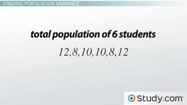 Population Sample Variance Definition Formula Examples