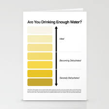 Pee Color Chart Urine Color Chart Stationery Cards By Kelsorian