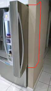 He then connected the two with a shoelace adjusted to the length that would allow the door to open the desired amount. How Can I Prevent My Refrigerator Door From Hitting The Wall Home Improvement Stack Exchange