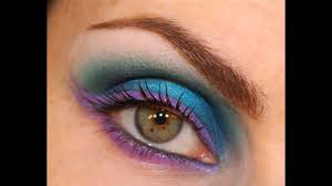 disco blue party eyes makeup tutorial