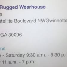 rugged wearhouse closed 3675
