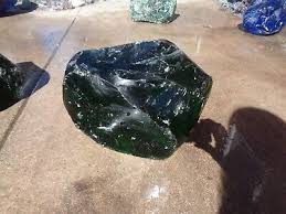 Glass Rock Slag Pretty Clear Green 53
