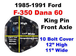 Ford Front Axle Identification Learn About The 1985 1991