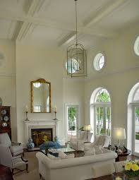 high ceiling living room design ideas