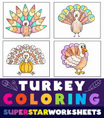 turkey coloring pages superstar