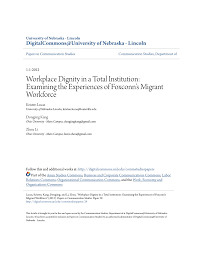 Pdf Workplace Dignity In A Total Institution Examining The
