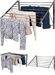 adjustable wall mount laundry rack