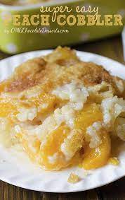 easy peach cobbler recipe made from