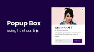 model popup box using html css