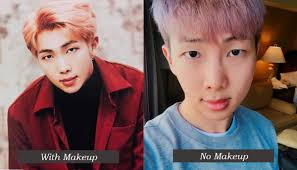 bts band members without makeup plus