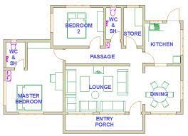 2 bedroom house plans and designs in