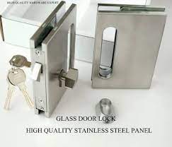 Glass Door Sliding Lock Satin