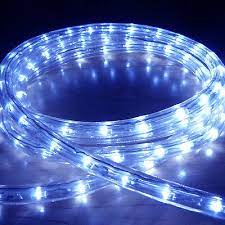 blue led rope light outdoor lights