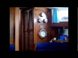 The lagun saloon table swivels to stow behind the bulkhead. Fisher 37 Inside And Out Wmv Youtube