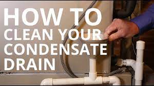 how to clean your condensate drain line