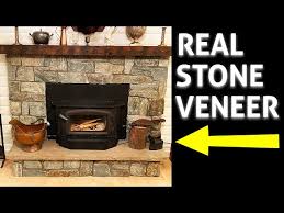 Fireplace Makeover Real Stone Veneer